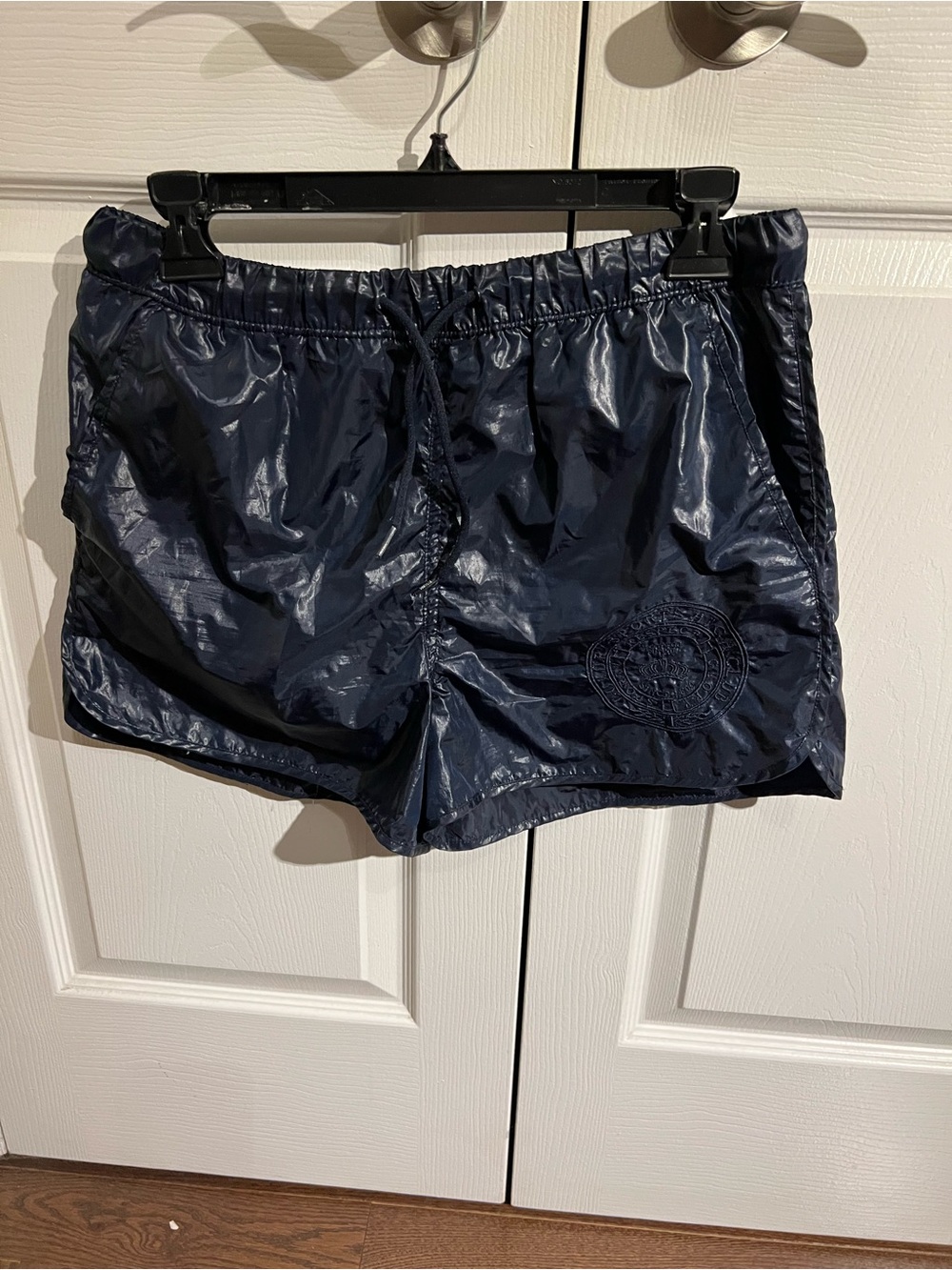 Zara Men's Dark Navy Shiny Swim Trunks